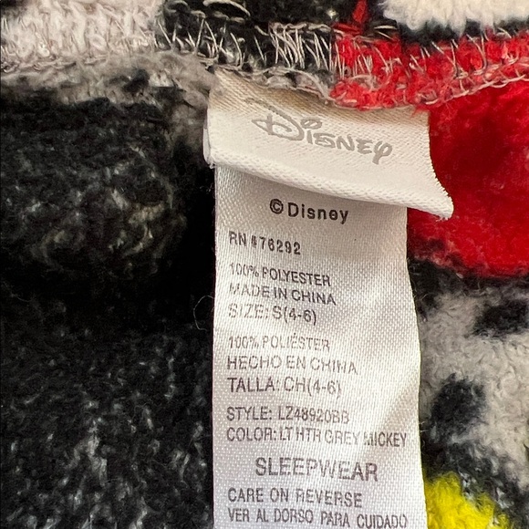 Disney Mickey Mouse Women's Pajama Pants - Red, Yellow, Black, White - Picture 2 of 3